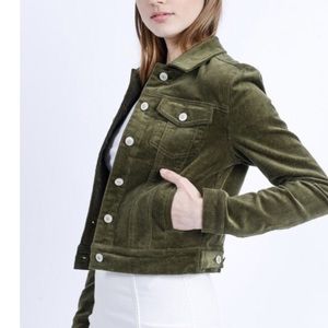 Olive green corduroy jacket